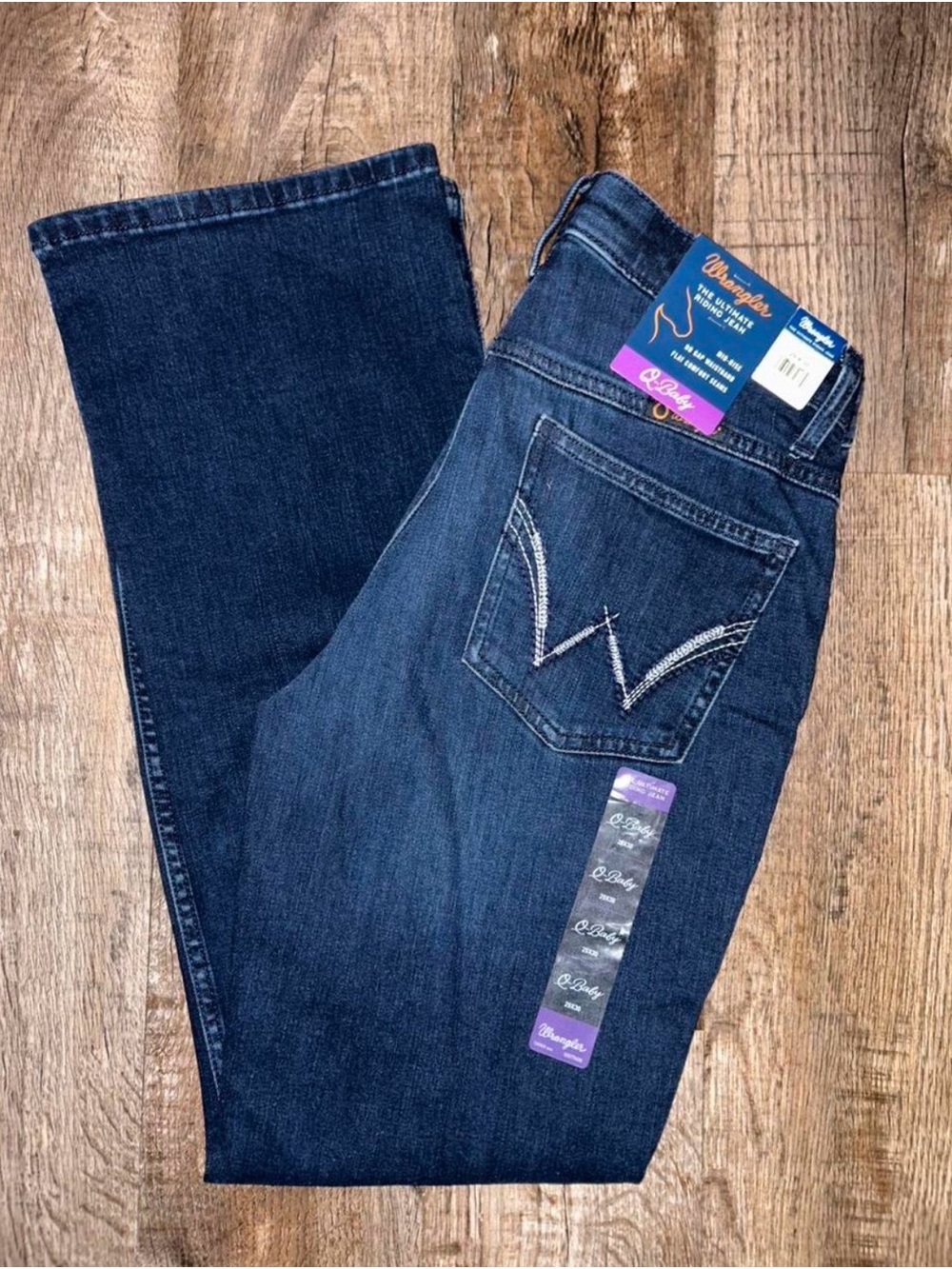 Wrangler Dark Blue Bootcut Jeans